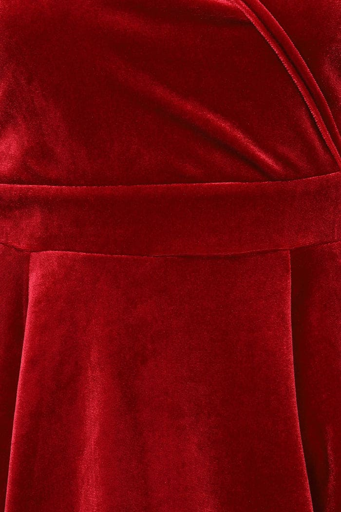 Lyra Dress - red velvet - Dotty&Dan